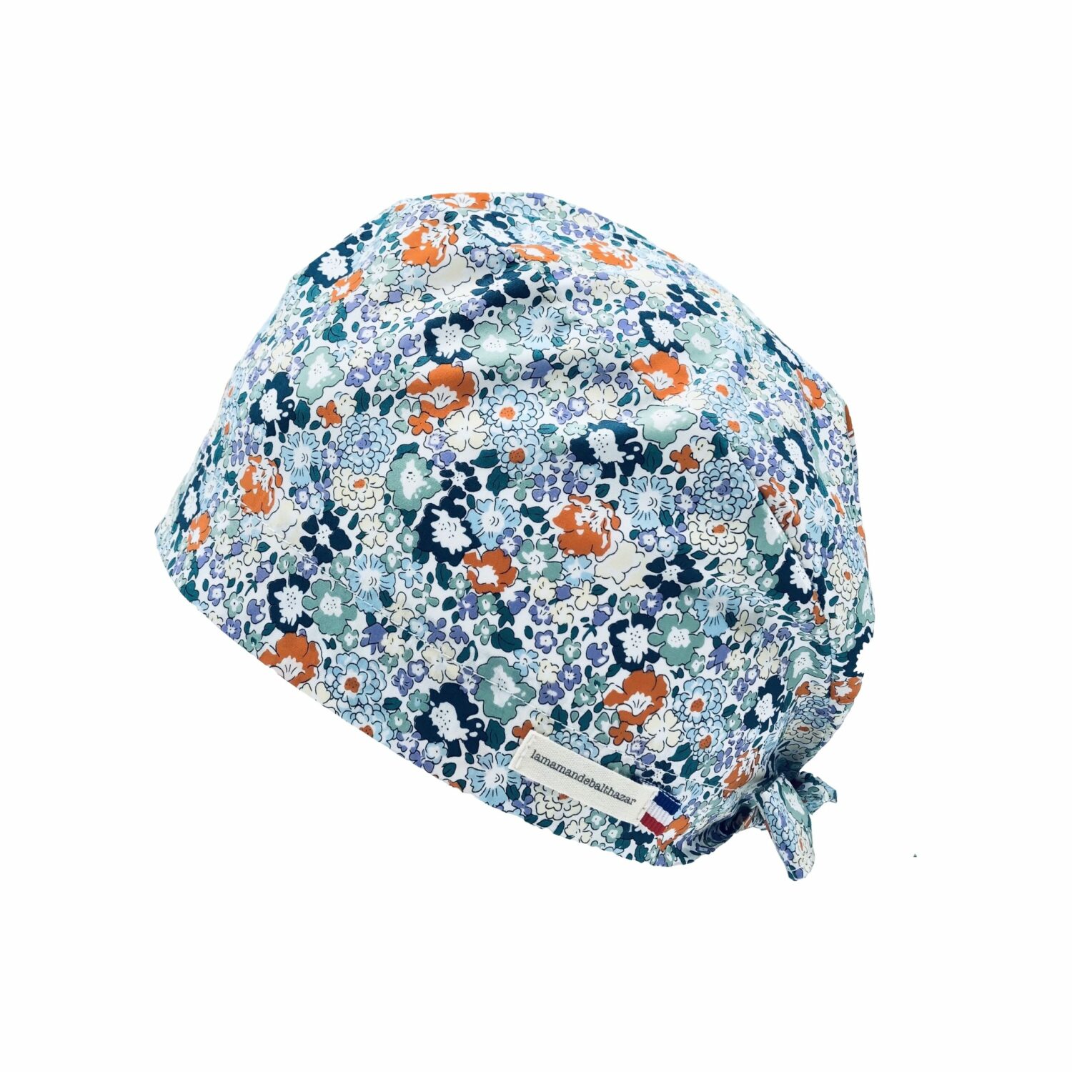FLEURS BLEUES ET ORANGE