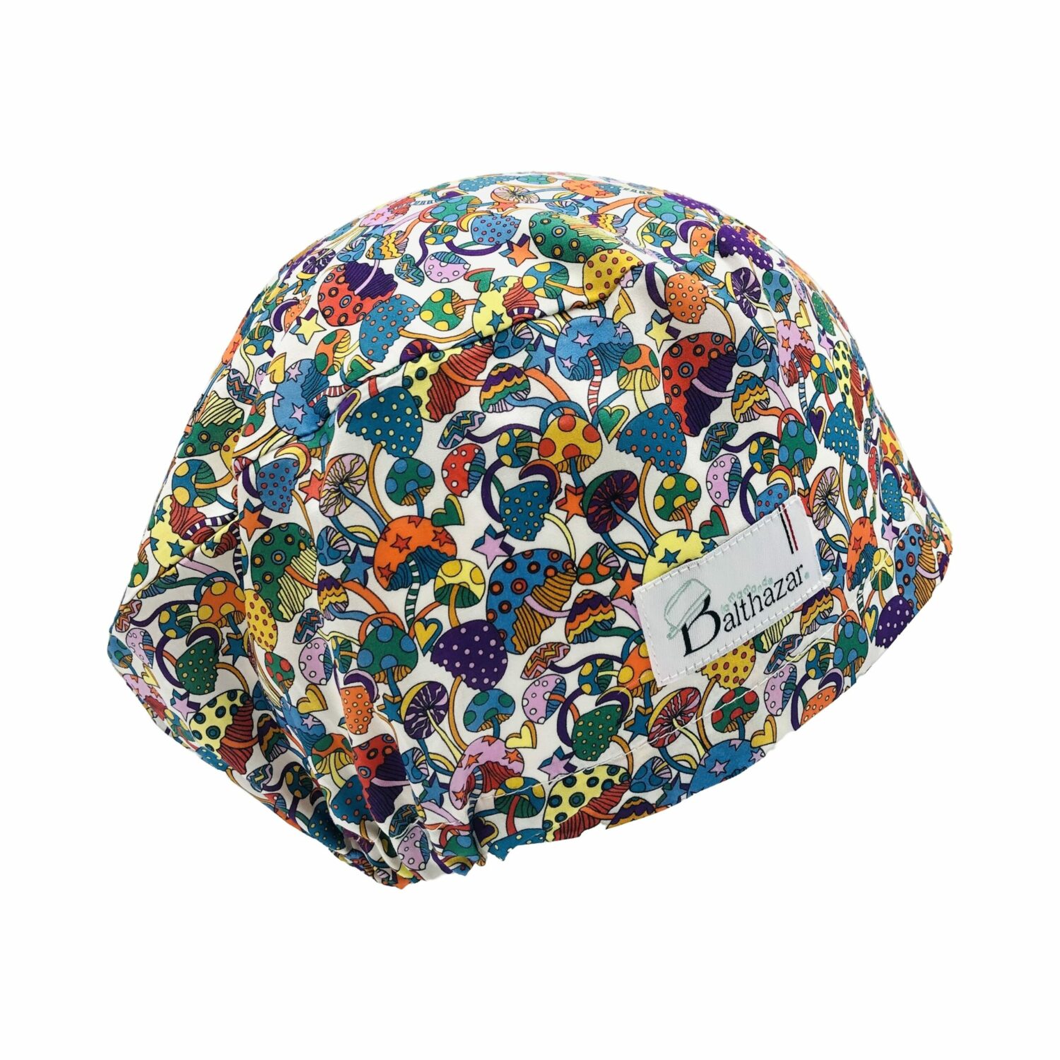 CALOT DE BLOC POUR LES CHEVEUX LONGS MOTIF CHAMPIGNONS
