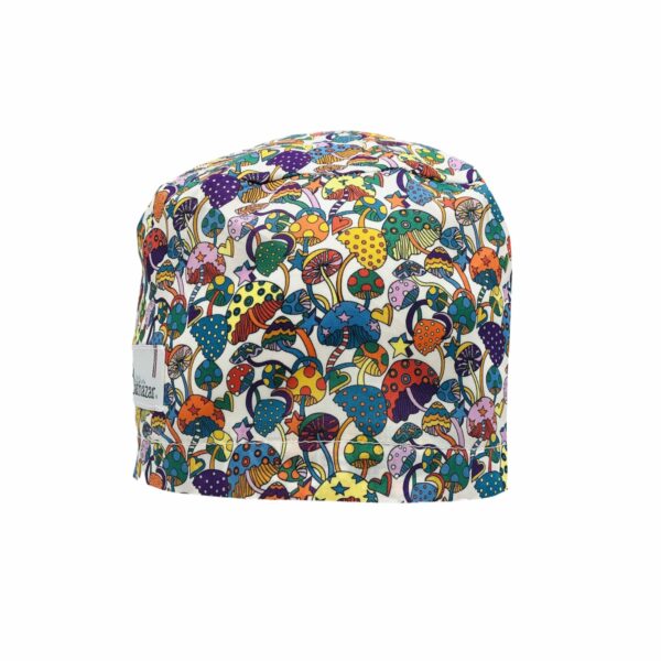 CALOT DE BLOC POUR LES CHEVEUX LONGS MOTIF CHAMPIGNONS