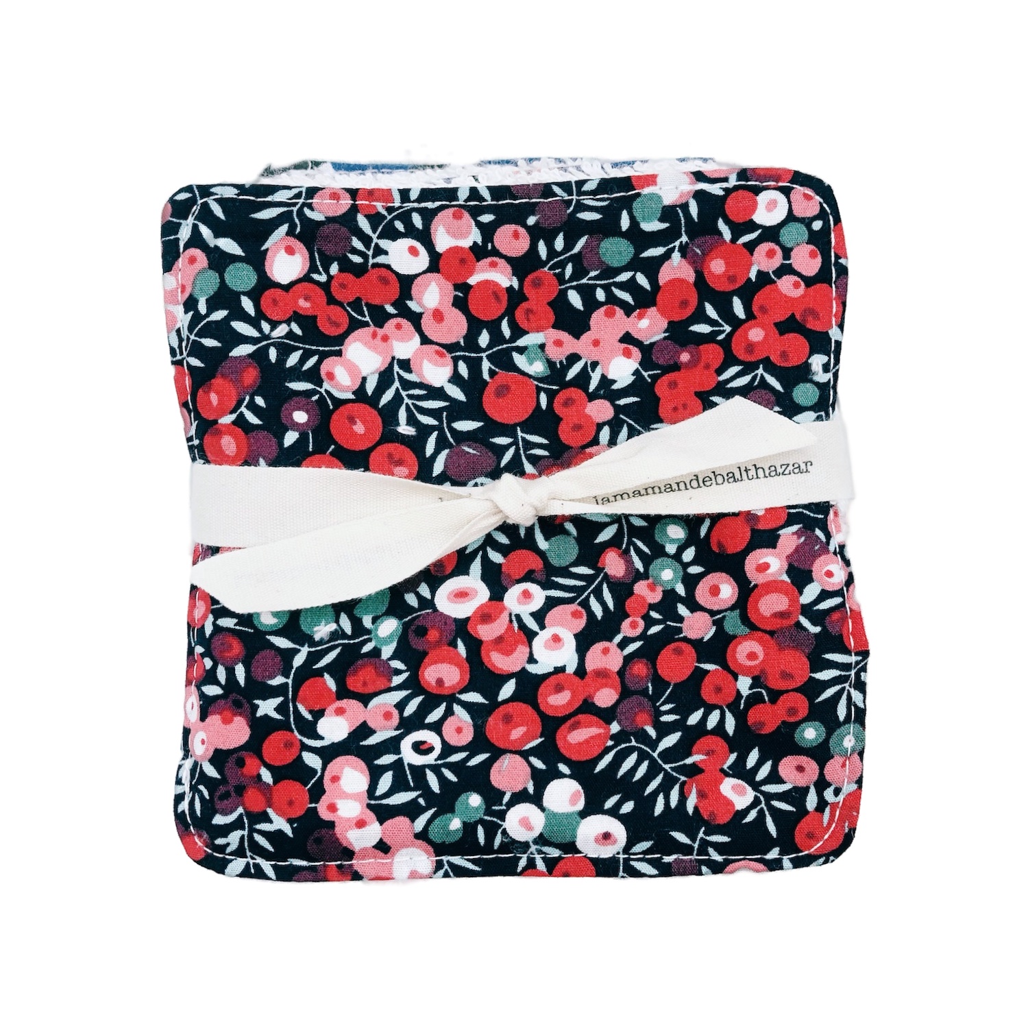 LINGETTES LAVABLES, carrés démaquillants lavables