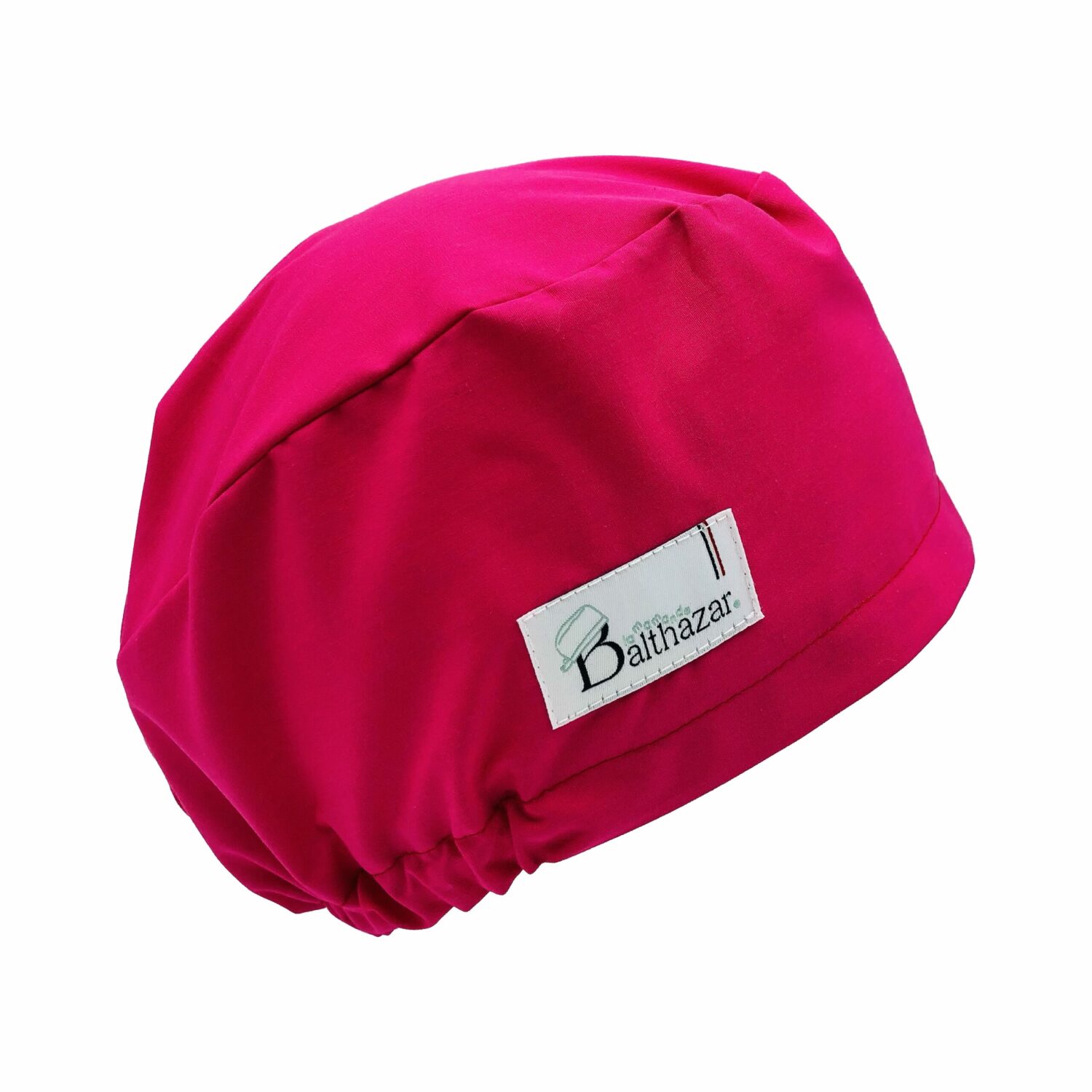 CALOT DE BLOC COUVRANT AVEC ÉLASTIQUE COULEUR FUSCHIA UNI POUR LES CHEVEUX LONGS