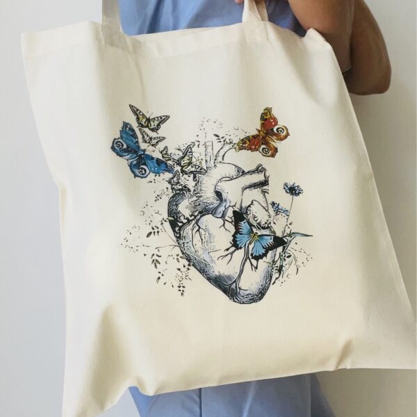 TOTE BAG, COEUR.