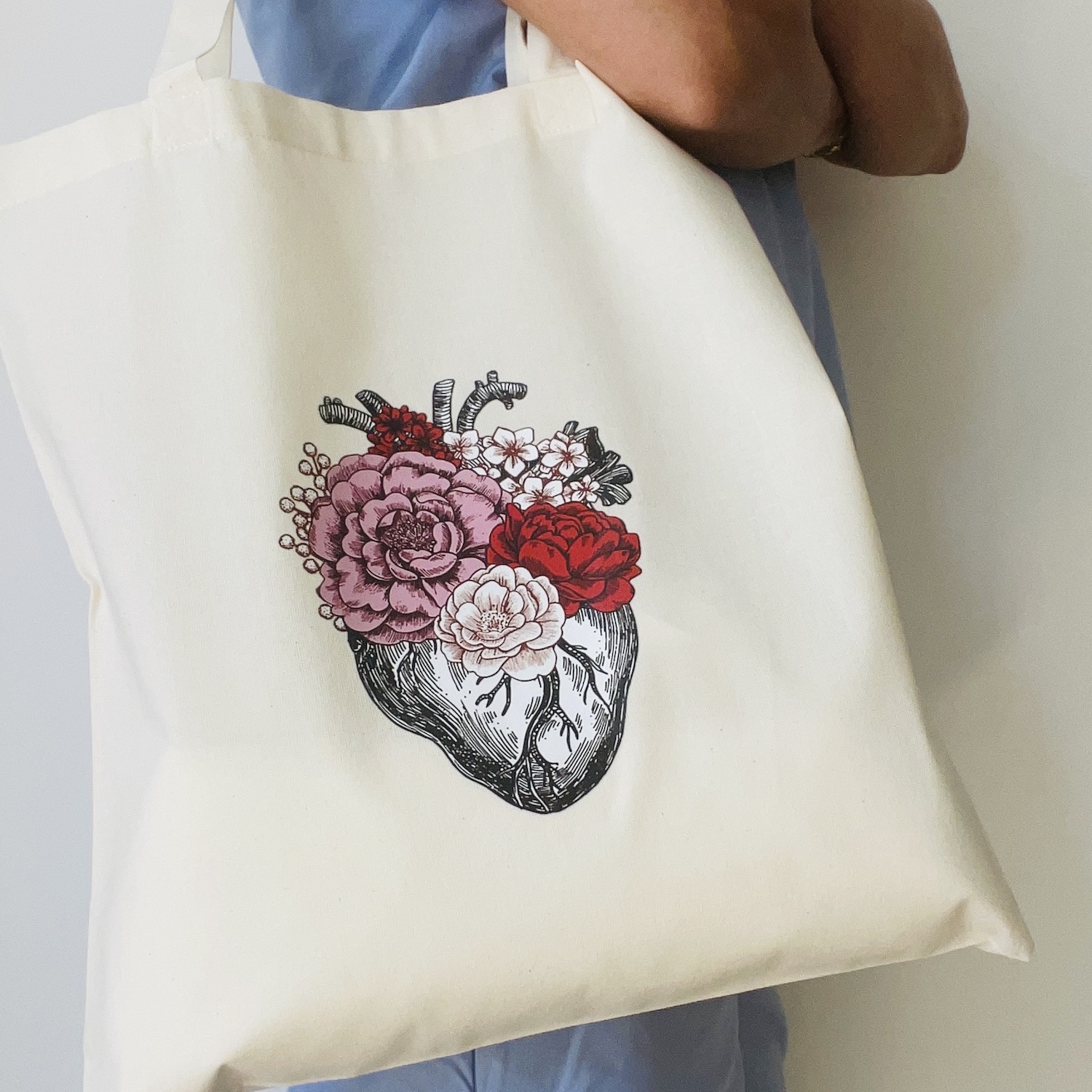 TOTE BAG, HEART.